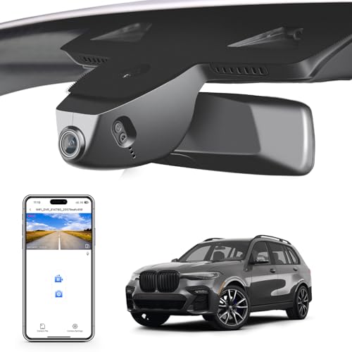 Mangoal 4K Dash Cam Custom for BMW G07 X7 2019-2022(Model B), M50i xDrive40i xDrive50i, OEM Style, 2160P UHD Video, WiFi & APP, 64GB Card