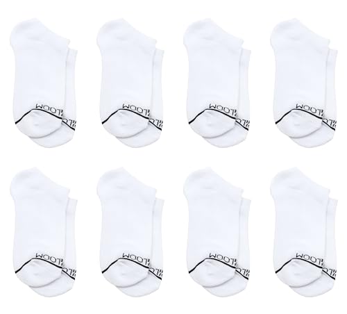 Image of Fruit of the Loom No Show Socks Womens 8 Pack - Arch Support, Soft Cushioned, Breathable Low Cut Ankle Socks for Women