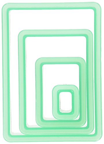 American Crafts 4 Piece Sweet Sugarbelle Nested Rectangle Cookie Cutter, Green