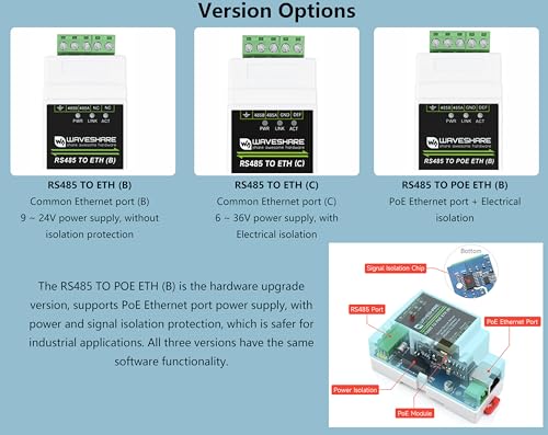 Boîtier de transmission RS485 vers Ethernet RJ45 bidirectionnel avec passerelle JSON - 3
