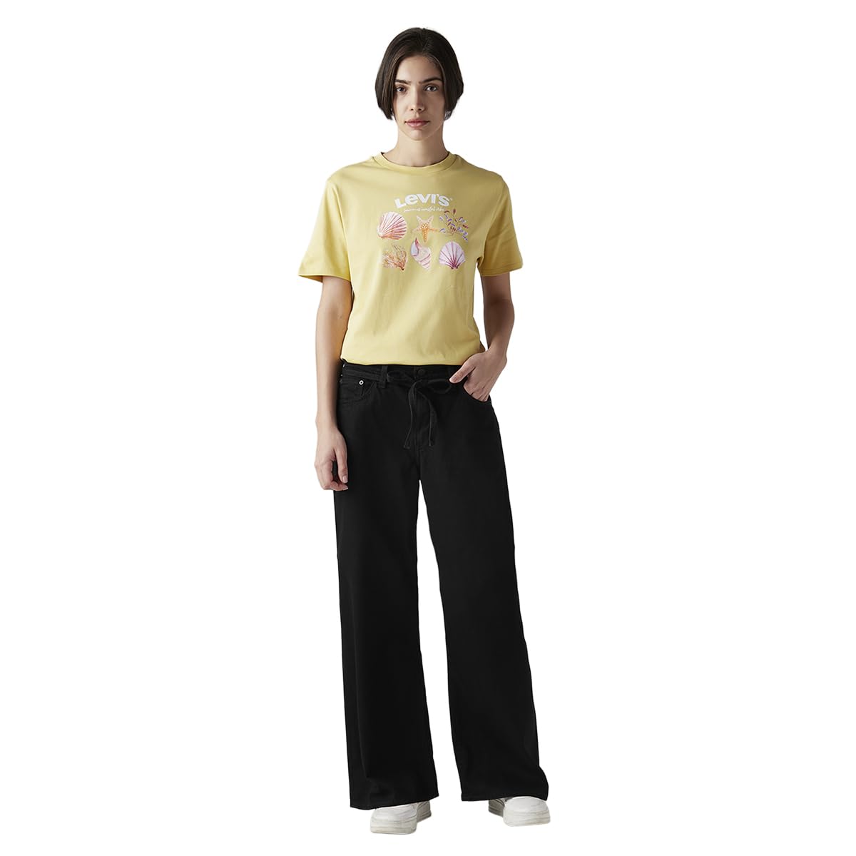 levi's Women's Black Loose fit mid Rise XL Straight Jeans-picture-45