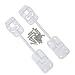 Camp'N T-Style 6" Door Latch-Holder-Catch with Hardware for RV, Trailer, Camper, Motor Home, Cargo Trailer - OEM Replacement (White 2-Piece)