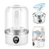 Lavatrice portatile, lavatrice intima, piccole lavatrici, mini lavatrice ricaricabile senza fili, tazza per biancheria intima per reggiseni, biancheria intima, calzini (capacità 1,2 l)