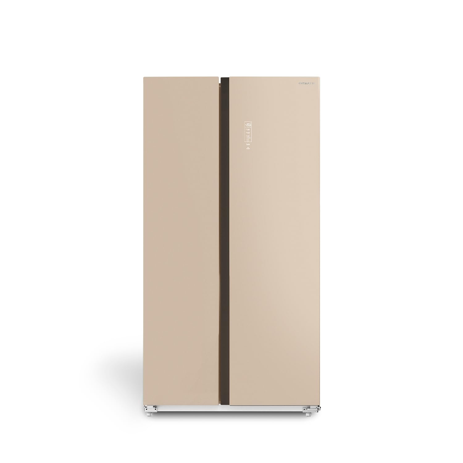 CREATE / FRIDGE STUDIO SIDE BY SIDE 550 / Fridge style Side by side 550L sand / 91 x 70.5 x 178 cm/No frost. holiday mode. antibacterial treatment. touch electronic. 158W - 1