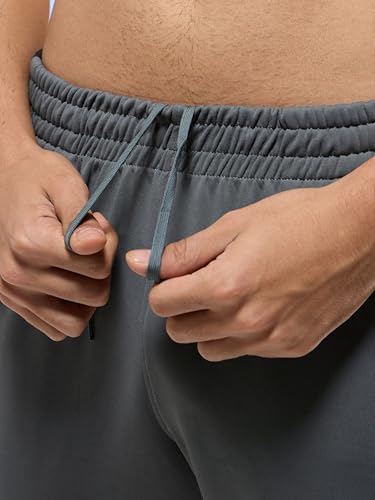 Image of TECHNOSPORT Men's Slim Fit Mid Rise Solid Trackpant with Techno Dry for Gym, Workout & Sports