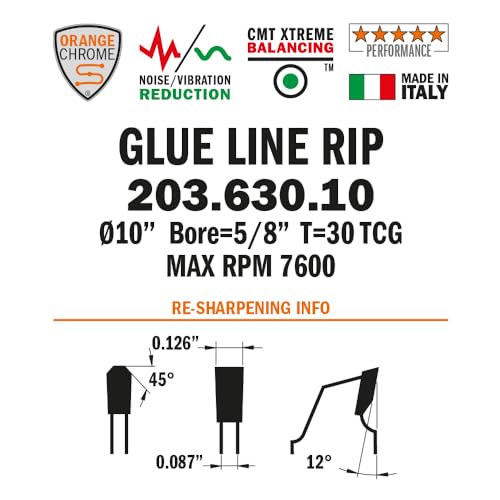 CMT Orange Tools Heavy-Duty Glue Line Ripping Blade
