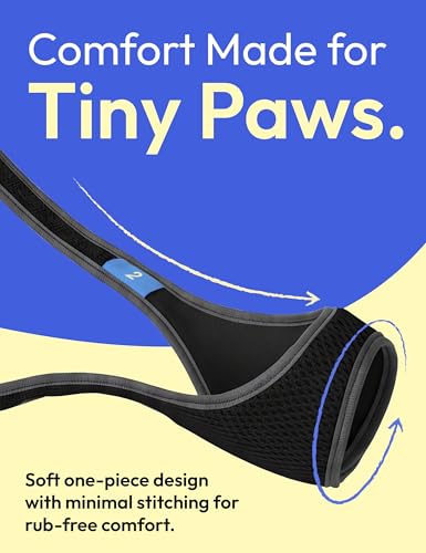 Image of Dog Muzzle, Breathable Mesh Muzzle for Small Sized Dogs, Soft Muzzles to Prevent Biting, Adjustable Comfort Fit, Training Allows Panting and Drinking(Black, 1XL)