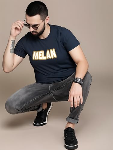 Image of Mack Jonney Men's Printed Cotton Rich Round T Shirt | Round Tshirts | Half Sleeves | Print-Regular Fit-MJ287