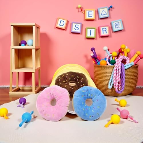 Set de 3 Juguetes Mordibles Donut para Mascotas miniatura 4