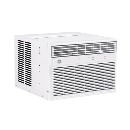 GE Energy Star 10,000 BTU Smart Electronic Window Air Conditioner for Medium Rooms up to 450 sq ft, White