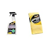 Meguiar's G3626EU Ultimate Waterless Wash & Wax Trockenwäsche, 768ml & X2020EU Supreme Shine Mikrofasertuch, 3er Pack