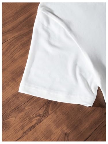 Girl's Letter Bow Graphic Tees Short Sleeve Crewneck Cute Shirts for Teen Girls Trendy4