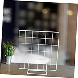 Diseño ordenado: el diseño de rejilla de alambre facilita el almacenamiento ordenado de obras de arte, joyas y otros artículos, asegurando una fácil accesibilidad. Este versátil estante colgante para macetas y pared de exhibición de fotos mejora tu espacio mientras mantiene tus artículos esenciales al alcance. Perfecto para los entusiastas de la decoración del hogar que buscan soluciones elegantes y funcionales.