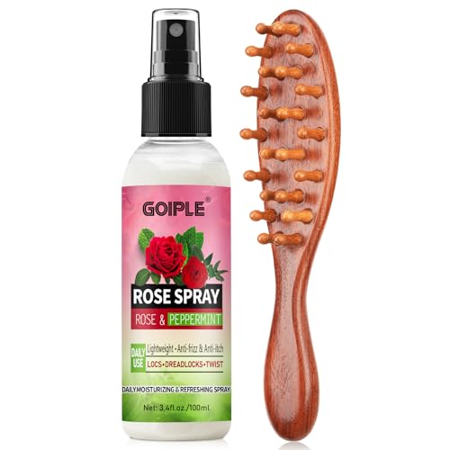 Rose Water for Hair Loc Spray Refreshing for Locs - Rose Water Hair Scalp Moisturizer Hydrating...