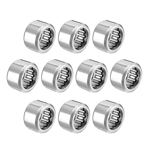 sourcing map Rodamiento de Agujas, 14x20x12mm Cojinetes de Rodillos de Aguja HK1412, Rodamientos de Agujas de Empuje para Equipo Mecánico, Instrumentos Eléctrico, 10 Pcs