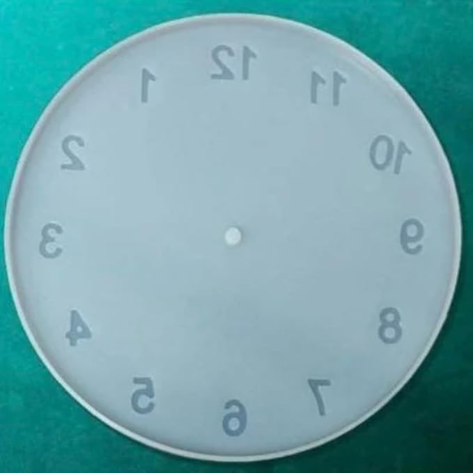 9.5 INCH Clock molds Clock Resin Molds English Numerals Constellation Number Clock Silicone Mold Epoxy Clock Mold for Resin, Polymer Clay, Gum Paste Handmade DIY Wall Clock (9.5 INCHES)