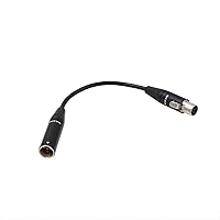 Vista 4 de Cable de extensión de audio para micrófono de auriculares Shure SM-93 WBH WL Body-Pack Transmisor Mini XLR 4 Pin TA4F macho a hembra 11.8 in