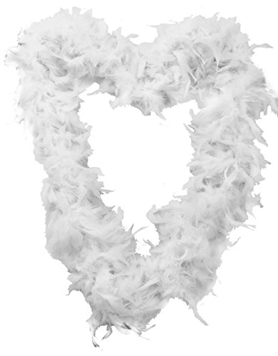 I Love Fancy Dress Ltd Guirlande de plumes pour sapin de Noël Guirlande de Noël blanche de 180 cm. Décorations de sapin de Noël blanches. Guirlande de sapin de Noël blanche. Lot de 3.