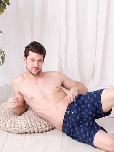Image of Urban Scottish Ultra-Comfortable Men's Boxer Pants - 100% Cotton Material with A Stylish Print - Soft and Stretchy Elastic Waist Band - Dynamic Movement and Hardwearing Stitching - Breathable with A Gentle Snug Fit