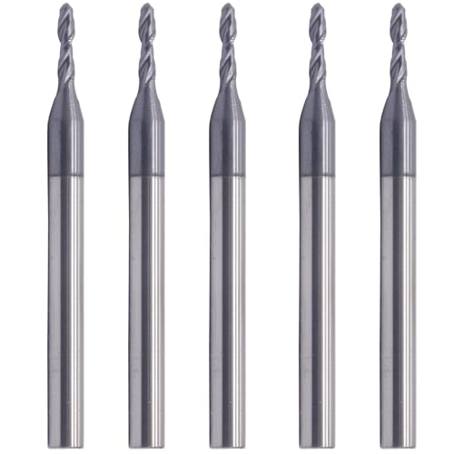 Bestparts AP.BB.340-5 High Performance 5Pcs Solid Carbide Ball Nose End Mill cover