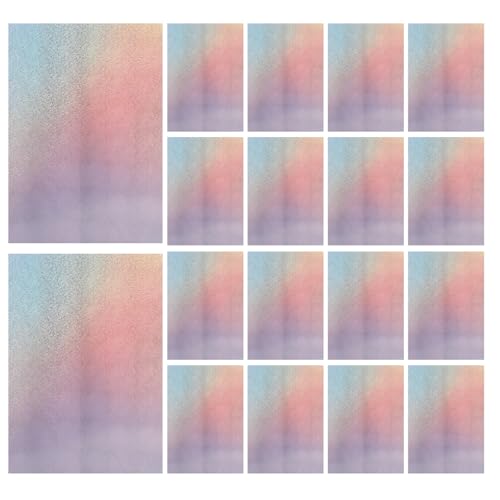 Papier effet miroir Lurrose 50 feuilles cartonnées scintillantes pour loisirs créatifs