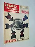 auto motor sport heft archiv  auto motor und sport Jahrgang 1966 Heft 16 : Der neue VW Alles über die geänderten Typen VW 1300, 1500 und 1600 in diesem Heft.