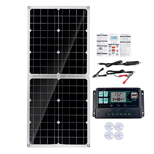 Solar Panel Kits | Portable Solar Panel Lightweight | Monocrystalline Solar Panel High-Efficiency Power Station With Adjustable Kickstands, Lightweight Foldable Solar Panel For Outdoor #TOP6