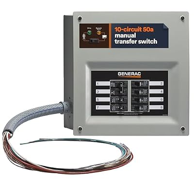 Generac HomeLink 50 Amp Portable Generator Manual Transfer Switch Kit