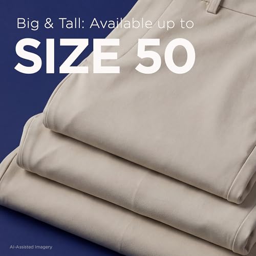 Haggar Sport Men's Big & Tall Straight Fit Travel Performance Stretch Pant - image 5