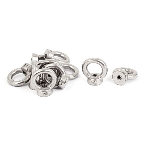 Marine M6 Female Thread Metal Lifting Eye Nuts Ring 10pcs