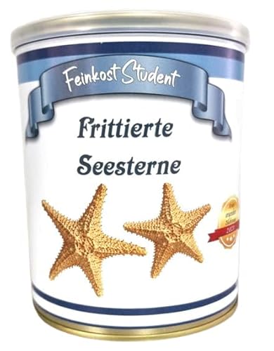 Frittierte Seesterne aus der Dose Scherzartikel, Lustige Geschenkidee, Party-Brüller, Spaßgeschenk, Halloween, Geburtstagsgeschenk von Feinkost Student