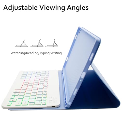 Funda teclado español Ñ Samsung Tab A11+ evita errores de escritura con ratón 3