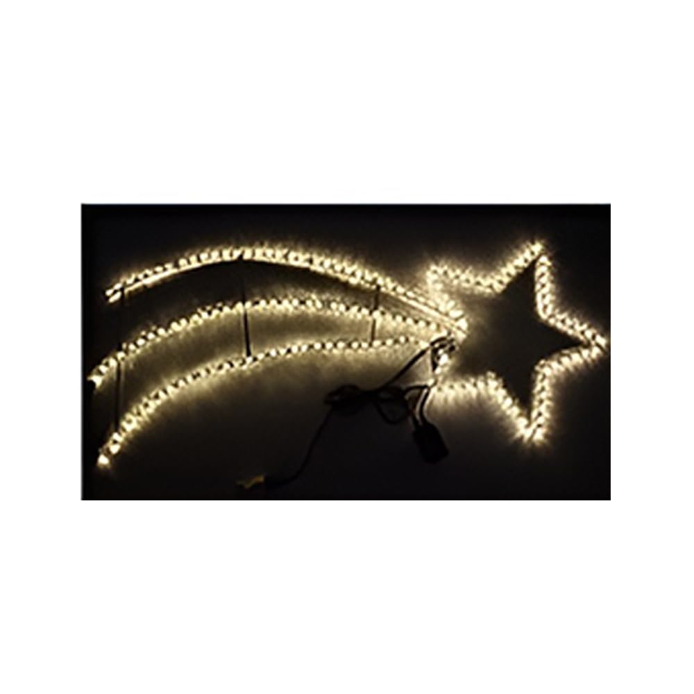 Decorazioni per esterno NATALIZIE Stella cometa 180 luci led bianco caldo CM 125 grande cm 125 LUMINOSA addobbi DECORAZIONI di natale