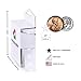 ChromaLabel 3/8 Inch Star Stickers, School Reward Sticker, White Star Stickers Small - 1000 Star Sticker Labels per Dispenser Box, White