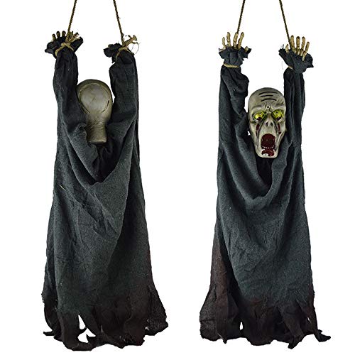 Morbuy Halloween Voz Decoracion, Tenebrosos Colgantes Zombie