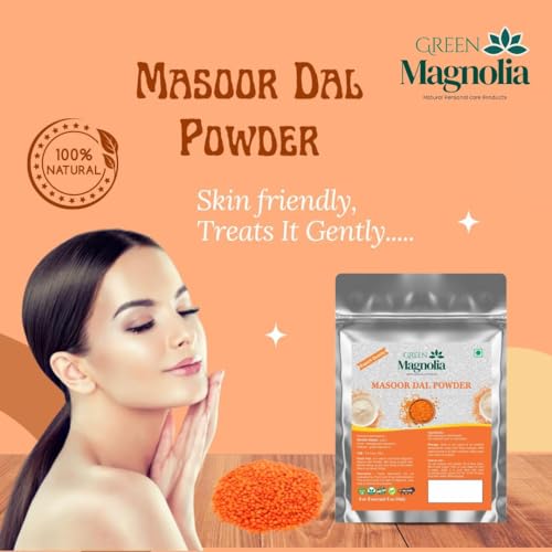 Image of Masoor Dal Powder for Face & Skin Pure & Natural Red Lentil Powder No Chemicals No Artificial Color Ideal For Skin Cleansing Exfoliation & Tan Removal (150gm)