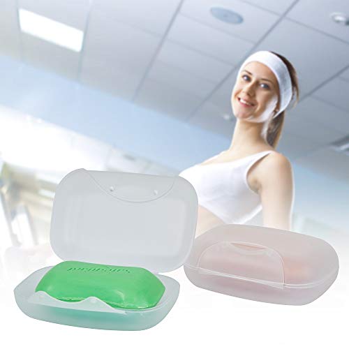 Soap Box Holder, 2-Pack Soap Dish Soap Savers Case Container For Bathroom Camping Gym Vonpri (Clear) #TOP3