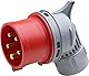 Meister CEE-Winkelstecker - 5-polig - rot - 400 V - 16 A - Maximaler Kabelquerschnitt 2,5 mm² (flexible Adern) & 4,0 mm² (starre Adern) - IP44 Außenbereich / Starkstrom-Stecker / 7424050