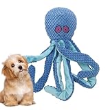 Type de pieuvre : adorable jouet en peluche en forme de pieuvre qui offre plus de divertissement pendant que votre chien joue et mâche. Des couleurs attrayantes et des motifs amusants uniques qui inspirent le cœur de vos amis à quatre pattes