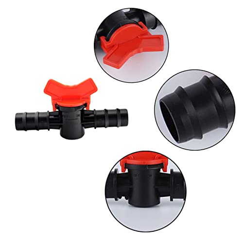 SHULLIN Pack of 6 PE Hose Valve Irrigation Lever Valve Shut-Off Valve 16 mm Garden Hose Switch Plastic Regulating Valve Plastic Shut-Off Valve Hose Irrigation Stop Valve - Image 4