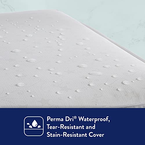 Kolcraft BabyPedic Premium Hypoallergenic Waterproof Baby Crib Mattress & Toddler Bed Mattress, Airy Comfort, 80 Steel Coils, GREENGUARD Air Quality Certified, Made in USA, 52\"x28\" - Stars - Thumbnail 3