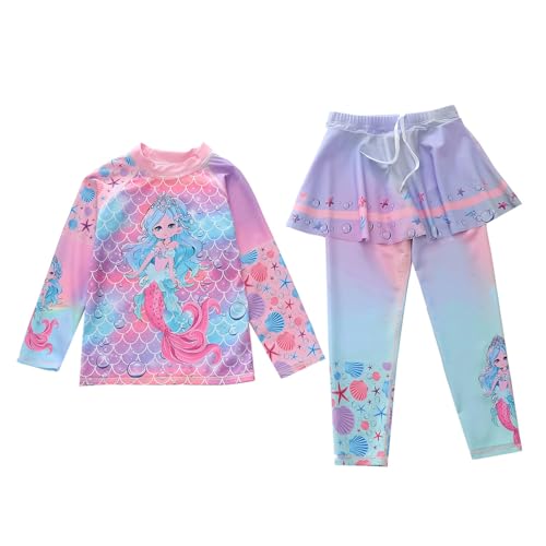 Maillot de bain deux pièces filles en tissu doux haut de gamme résistant au chlore