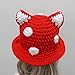 EPIPHQNY Bucket Hat, Fashionable Fun Ear Mushroom Bucket Hat for Various Outfit Autumn Crochet Hats Headpiece for Daily Use