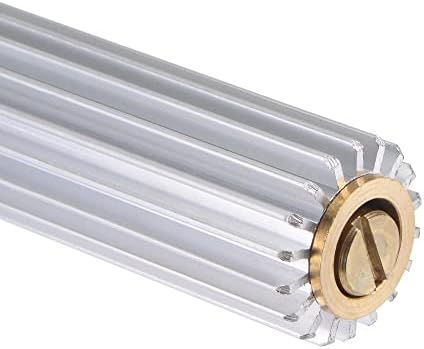 sourcing map Fiberglass Paddle Roller 5"x0.8" Aluminum Alloy Bubble Removing Horizontal Laminating Roller