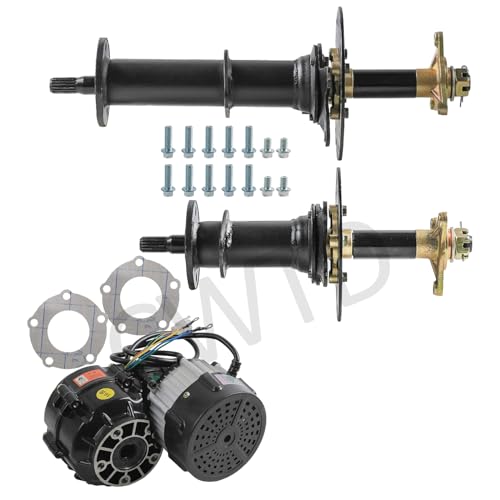 CWTD Electric Power Drive Kit for Go Kart, Golf Cart, ATV, Trike - 760mm (30'') Rear Axle with 48V 1000W Brushless Differential Motor