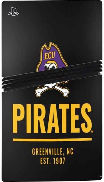 Skinit Decal Gaming Skin Compatible with PS5 Pro Bundle - Officially Licensed East Carolina University Pirates Greenville NC Design