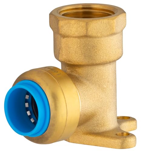 Codo Mural Automático Ø16 Hembra 1/2 | Conexión Rápida y Segura | Sistema PUSH-FIT Universal para Agua Potable y Calefacción | Instalación Mural sin Herramientas | QUICK PLOMBERIE