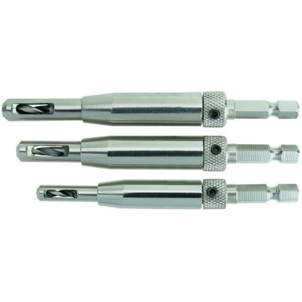 Vix Bits Self Centering Quick Change Door Hinge Drill Bit Set,Jikkolumlukka
