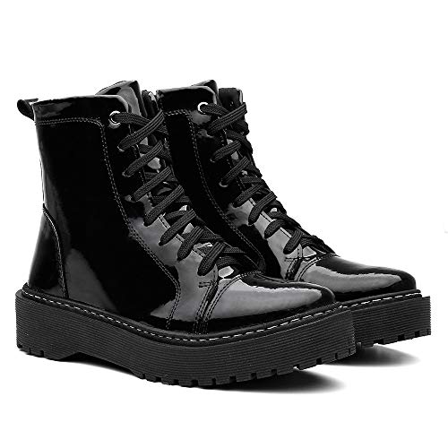 Bota Coturno Feminina Tratorada Vittal Tendência Blogueiras (38)