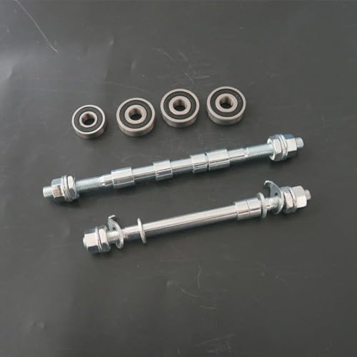 CDHPOWER Bicycle Axles and Bearings Set of Alum Mag Wheel 26